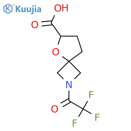 2-(2,2,2-trifluoroacetyl)-5-oxa-2-azaspiro3.4octane-6-carboxylic acid structure