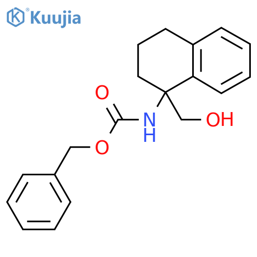 benzyl N-1-(hydroxymethyl)-1,2,3,4-tetrahydronaphthalen-1-ylcarbamate structure