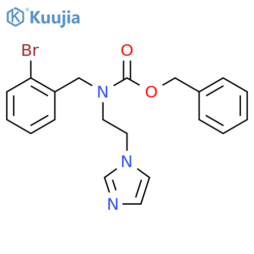 benzyl N-(2-bromophenyl)methyl-N-2-(1H-imidazol-1-yl)ethylcarbamate structure