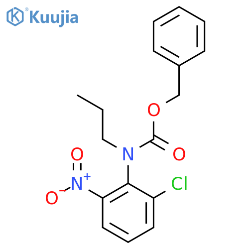 benzyl N-(2-chloro-6-nitrophenyl)-N-propylcarbamate structure