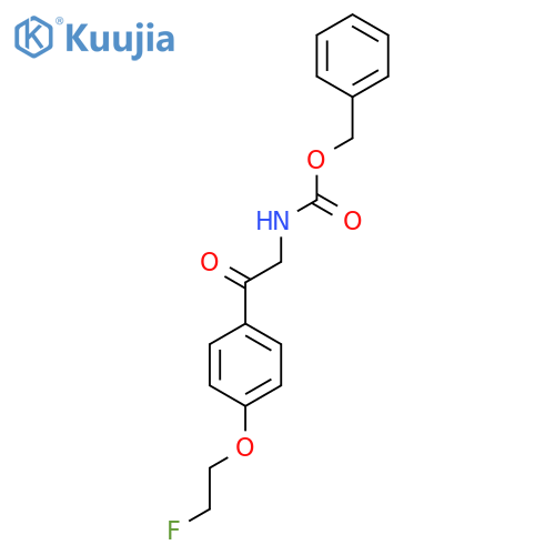 benzyl N-{2-4-(2-fluoroethoxy)phenyl-2-oxoethyl}carbamate structure