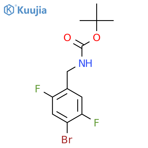 tert-butyl N-(4-bromo-2,5-difluorophenyl)methylcarbamate structure