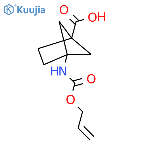 4-{(prop-2-en-1-yloxy)carbonylamino}bicyclo2.1.1hexane-1-carboxylic acid structure