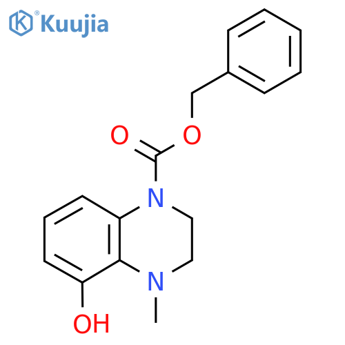 Benzyl 5-hydroxy-4-methyl-1,2,3,4-tetrahydroquinoxaline-1-carboxylate structure