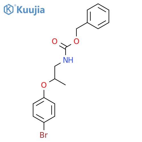 benzyl N-2-(4-bromophenoxy)propylcarbamate structure
