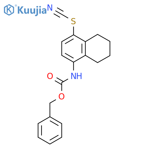 benzyl N-4-(cyanosulfanyl)-5,6,7,8-tetrahydronaphthalen-1-ylcarbamate structure