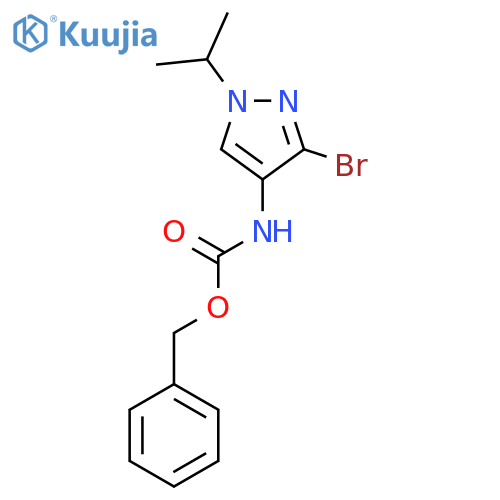 benzyl N-3-bromo-1-(propan-2-yl)-1H-pyrazol-4-ylcarbamate structure