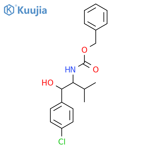 benzyl N-1-(4-chlorophenyl)-1-hydroxy-3-methylbutan-2-ylcarbamate structure