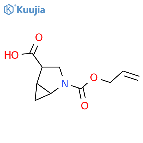 2-(prop-2-en-1-yloxy)carbonyl-2-azabicyclo3.1.0hexane-4-carboxylic acid structure