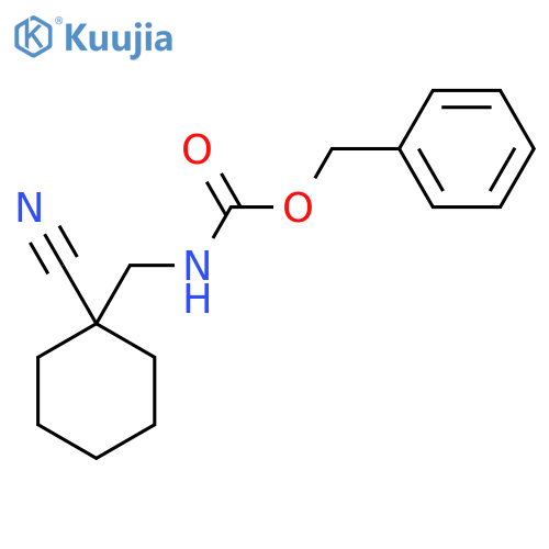benzyl N-[(1-cyanocyclohexyl)methyl]carbamate structure