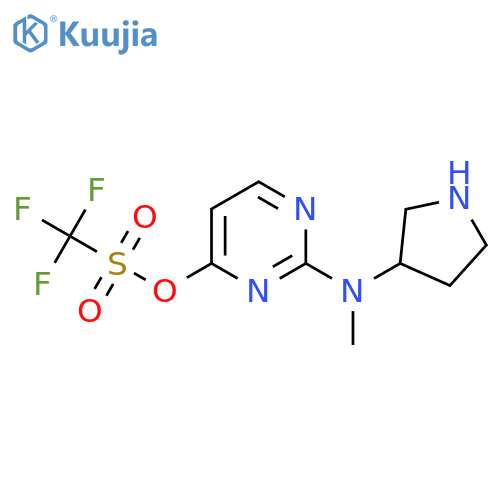 2-methyl(pyrrolidin-3-yl)aminopyrimidin-4-yl trifluoromethanesulfonate structure