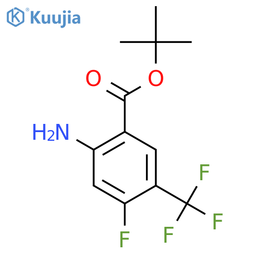 Tert-butyl 2-amino-4-fluoro-5-(trifluoromethyl)benzoate structure