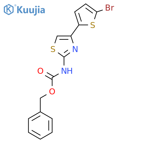 benzyl N-4-(5-bromothiophen-2-yl)-1,3-thiazol-2-ylcarbamate structure