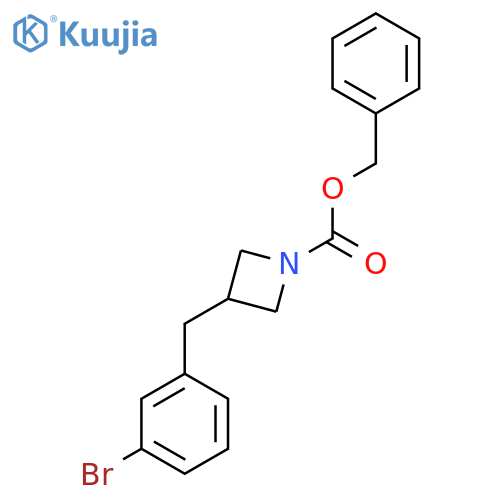 benzyl 3-(3-bromophenyl)methylazetidine-1-carboxylate structure