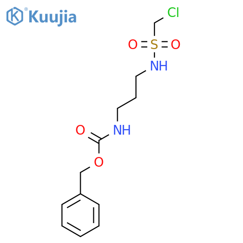 benzyl N-3-(chloromethanesulfonamido)propylcarbamate structure