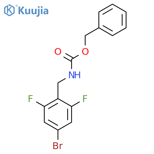 benzyl N-(4-bromo-2,6-difluorophenyl)methylcarbamate structure