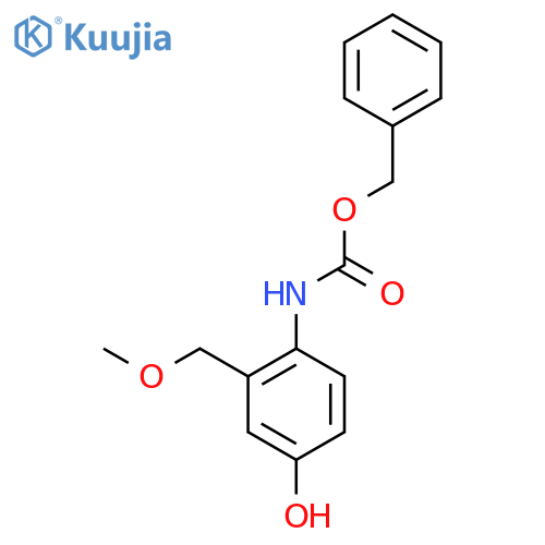 benzyl N-4-hydroxy-2-(methoxymethyl)phenylcarbamate structure