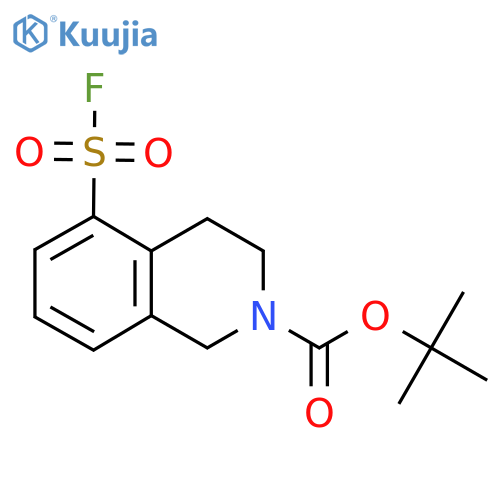 Tert-butyl 5-(fluorosulfonyl)-1,2,3,4-tetrahydroisoquinoline-2-carboxylate structure