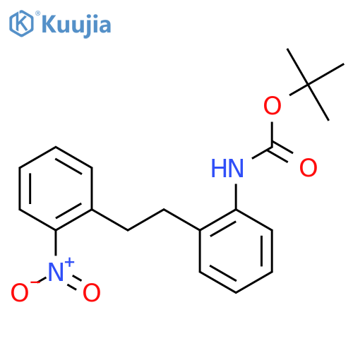 tert-butyl N-{2-2-(2-nitrophenyl)ethylphenyl}carbamate structure