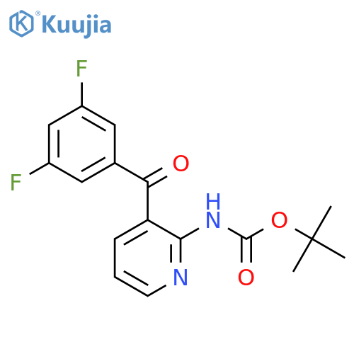tert-butyl N-3-(3,5-difluorobenzoyl)pyridin-2-ylcarbamate structure