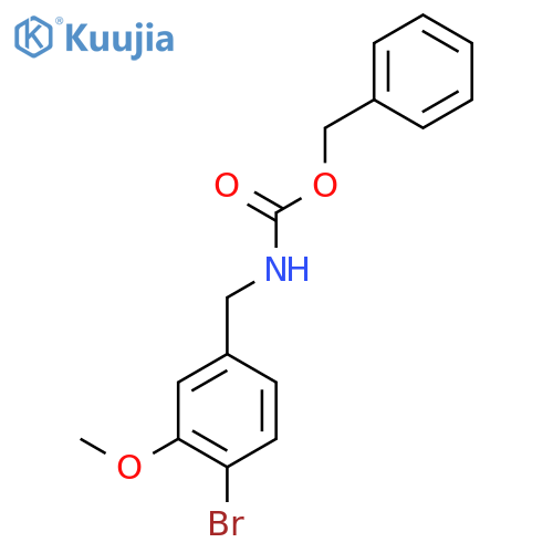benzyl N-(4-bromo-3-methoxyphenyl)methylcarbamate structure