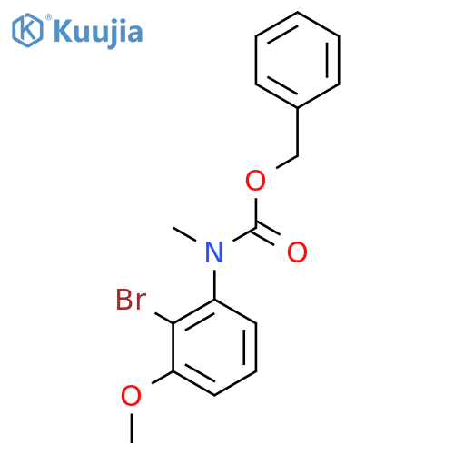 benzyl N-(2-bromo-3-methoxyphenyl)-N-methylcarbamate structure