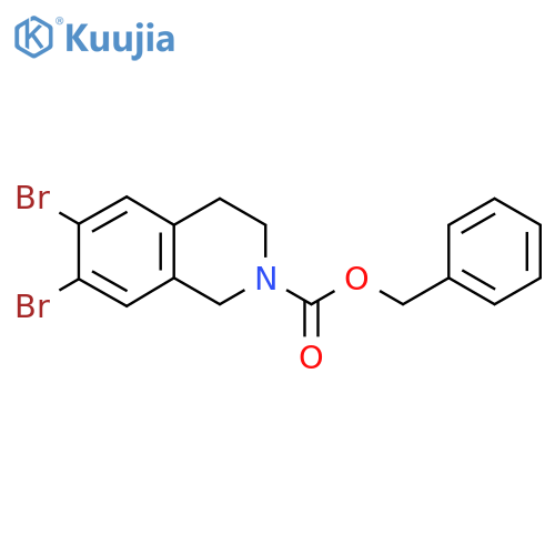 Benzyl 6,7-dibromo-1,2,3,4-tetrahydroisoquinoline-2-carboxylate structure