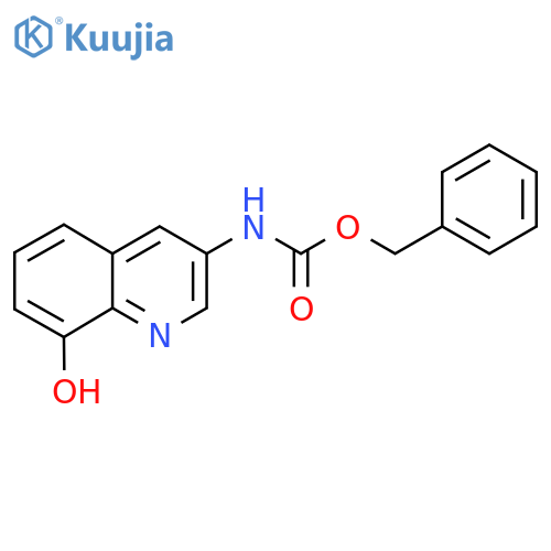 benzyl N-(8-hydroxyquinolin-3-yl)carbamate structure