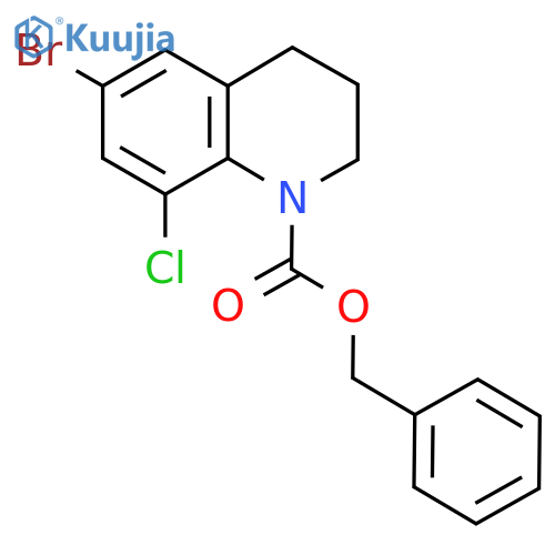 Benzyl 6-bromo-8-chloro-1,2,3,4-tetrahydroquinoline-1-carboxylate structure