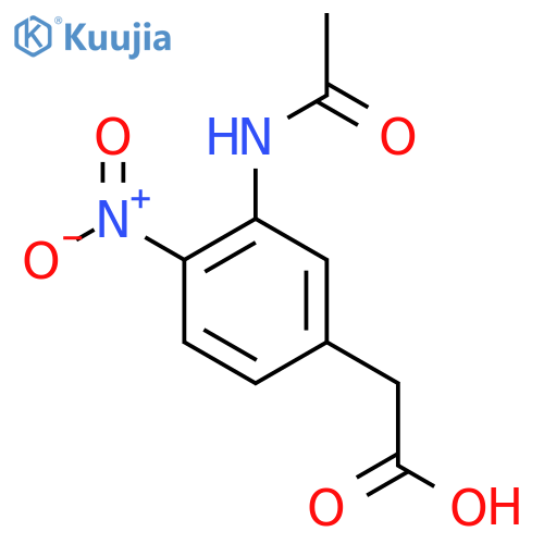 2-(3-Acetamido-4-nitrophenyl)acetic acid structure