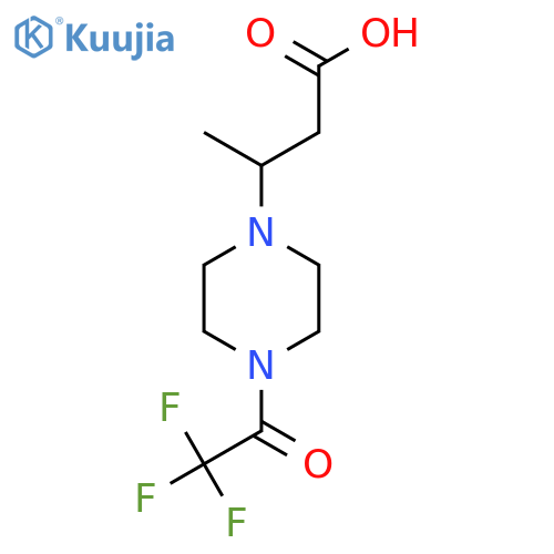 3-4-(2,2,2-trifluoroacetyl)piperazin-1-ylbutanoic acid structure