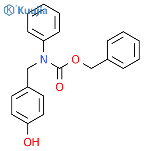 benzyl N-(4-hydroxyphenyl)methyl-N-phenylcarbamate structure
