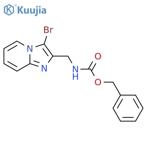 benzyl N-({3-bromoimidazo1,2-apyridin-2-yl}methyl)carbamate structure