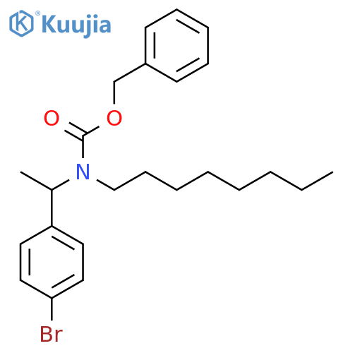 benzyl N-1-(4-bromophenyl)ethyl-N-octylcarbamate structure