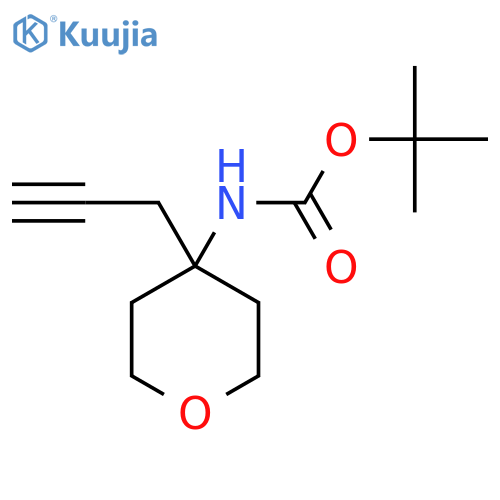 tert-butyl N-[4-(prop-2-yn-1-yl)oxan-4-yl]carbamate structure