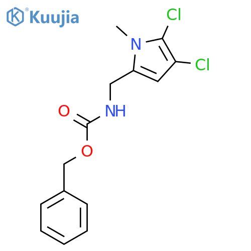 benzyl N-[(4,5-dichloro-1-methyl-1H-pyrrol-2-yl)methyl]carbamate structure