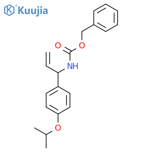 benzyl N-{1-4-(propan-2-yloxy)phenylprop-2-en-1-yl}carbamate structure