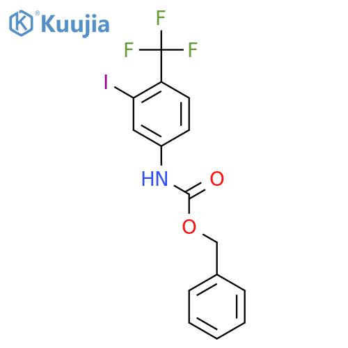 benzyl N-3-iodo-4-(trifluoromethyl)phenylcarbamate structure
