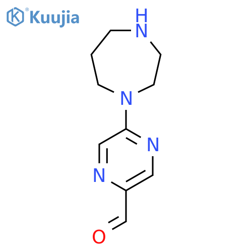5-(1,4-Diazepan-1-yl)pyrazine-2-carbaldehyde structure