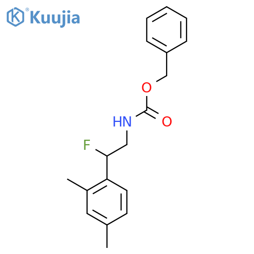 benzyl N-2-(2,4-dimethylphenyl)-2-fluoroethylcarbamate structure