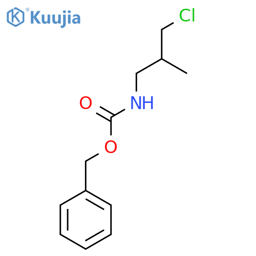 benzyl N-(3-chloro-2-methylpropyl)carbamate structure