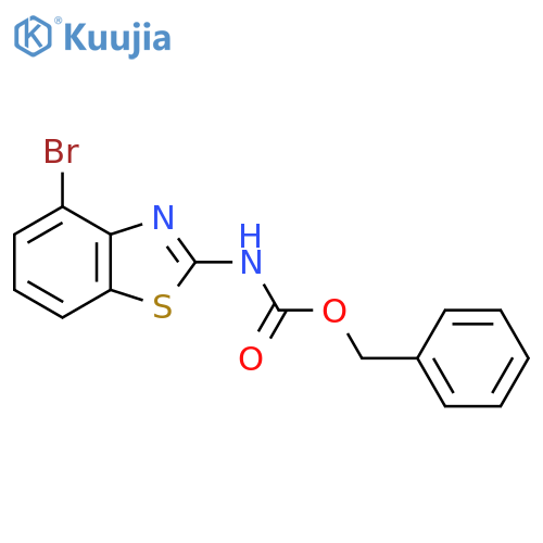 benzyl N-(4-bromo-1,3-benzothiazol-2-yl)carbamate structure