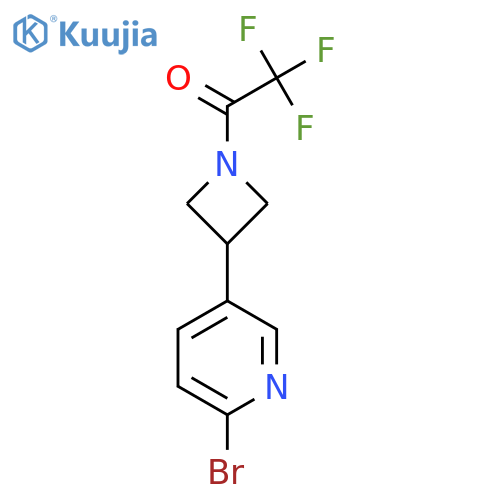 1-3-(6-bromopyridin-3-yl)azetidin-1-yl-2,2,2-trifluoroethan-1-one structure