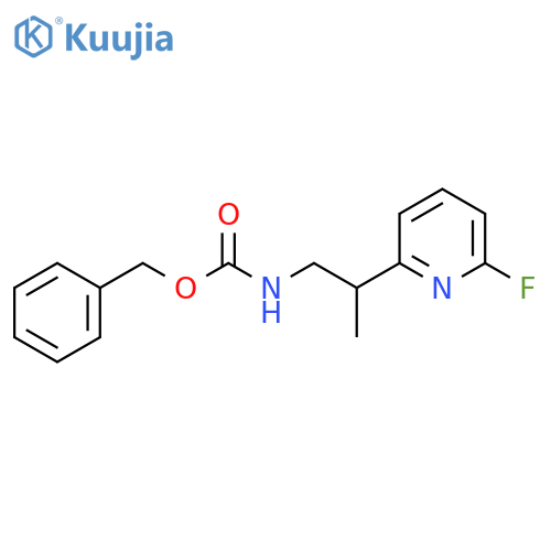 benzyl N-2-(6-fluoropyridin-2-yl)propylcarbamate structure