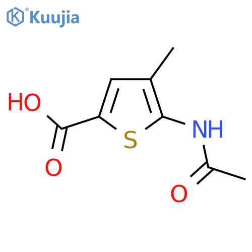 5-Acetamido-4-methylthiophene-2-carboxylic acid structure