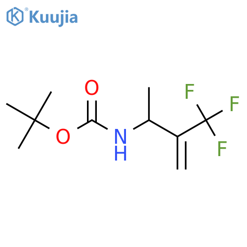tert-butyl N-3-(trifluoromethyl)but-3-en-2-ylcarbamate structure