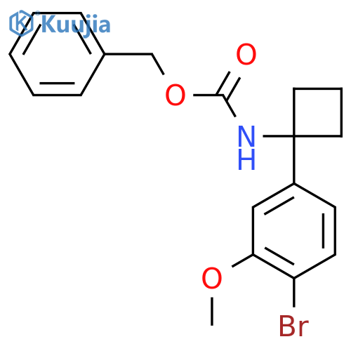 benzyl N-1-(4-bromo-3-methoxyphenyl)cyclobutylcarbamate structure