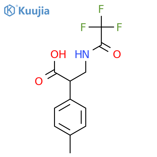 2-(4-Methylphenyl)-3-(2,2,2-trifluoroacetamido)propanoic acid structure