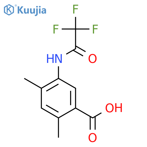 2,4-Dimethyl-5-(trifluoroacetamido)benzoic acid structure