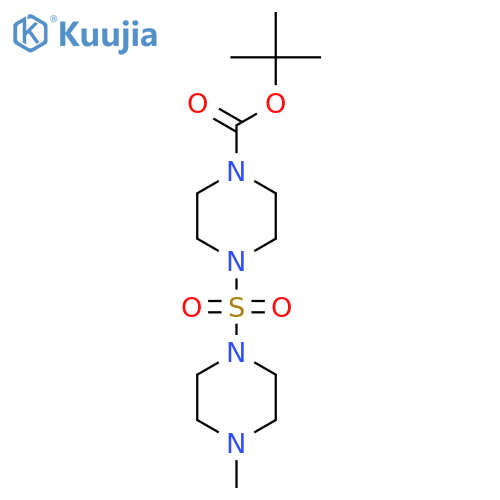 tert-butyl 4-(4-methylpiperazin-1-yl)sulfonylpiperazine-1-carboxylate structure